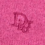 Dior Christian  V Neck Long Sleeve Acrylic Sweater Burgundy Size L Made in USA Photo 2