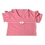 A loves A  Ruffle Sleeve Distressed Oversized Top Blouse MEDIUM Pastel Casual‎ Photo 2