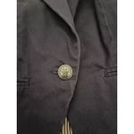 British Khaki Navy Blazer S One Button Preppy Minimalist Preppy Academic Nerd Photo 2