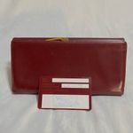 Cartier Burgundy Bordeaux Long Leather Kisslock Continental Wallet | Vintage Photo 3