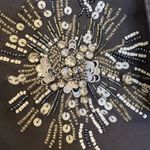 Gap  Moonless Gray Sequin Utility Jacket | Beaded Cargo Military Coat Small NWT Photo 2