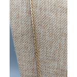 Banana Republic Gold Tone Tassel Necklace With Crystal Accents & Double Chains Photo 7