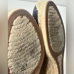 J.Crew  Shoes Womens 10 Seville Espadrille High Pump Blue Canvas‎ Wedge Casual Photo 12