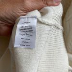 Talbots  Woman‎ 2X Cream Cable Knit Zip Up Mock Neck Cardigan Sweater Photo 4