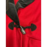 Ralph Lauren XL Red Cotton Black Velvet Knit Designer Womens Jacket Blazer Photo 10