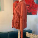 Aritzia Wilfred Free Alyona Cotton Puffy Button Plum Jacket Coat Size XXS 2XS Orange Photo 2