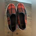 Coach  Slip On Sneakers Buffalo Plaid Red and Black Size 7 Photo 1