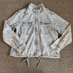 Rails  Collins Faded Indigo Wash Chambray Denim Cropped Jean Jacket Size Medium Photo 0
