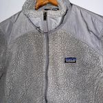 Patagonia Womens Retro X Deep Pile Sherpa Zip‎ Up Jacket Gray Large J Photo 1