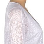 MIRACLEBODY by MIRACLESUIT white burnout fabric top over slimming tank top Large Photo 3
