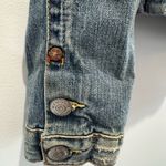 True Religion Y2K  Denim Jacket corduroy elbow patch women’s SZ L Retro Vintage Photo 5