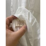 Hem & Thread  white Babydoll Square Neck long puff sleeve Mini Dress M Romantic Photo 9