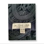 Say What? Active USA Size S/M Crochet Dark Blue Tunic with Fringes. Preowned Photo 3