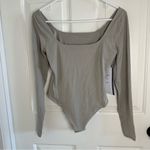 Lululemon Wundermost Ultra-Soft Nulu Square-Neck Long-Sleeve Bodysuit Size Med Photo 1