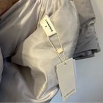 Commense Open Collar Quilted Hooded Puffer Coat S NWT Gray Photo 3