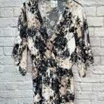 Bar III  Hidden Marble Tie Dye Swim Cover Up Romper Sz S Blush Pink Black Shorts Photo 1