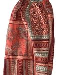 Hummingbird Mixed Media Waffle Knit and Chiffon Top Size Large Photo 3