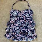 New with tags Island Escape Womens Santa Barbara Tiered Tankini Top in navy blue Size 10 Photo 2