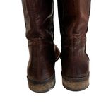 MIA Elisa Brown Leather Knee High Tall Distressed Riding Boots, Sz 10 Photo 12
