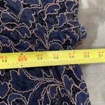 ZARA basic navy blue lace flowy top size S Photo 4