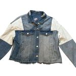 Pretty Little Patriot Limited Edition Trump Jean Jacket, Sz L White Size L Photo 8