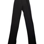 ANINE BING Max Trousers Split Hem High Rise Black Size 34 Photo 1