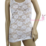 Women’s Rose Lace Racerback Cami | Slimming Mesh Tank | Stylish & Feminine Yellow Photo 0