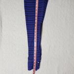 Athleta Relay Black Purple Stripe Legging Pants Mesh Reflective. Size XS Photo 7