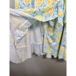 Lands' End  Citrus Lemon Lime Women's 3X Ruffle Hem‎ Wrap Sun Dress Swim Coverup Photo 4