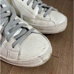 P448  John pearl glitter leather monochrome sneakers size 38 Photo 5