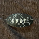 Cozy Casual  Waterfill Knitting Espresso Cardigan Long Sleeve With Pockets S5 Photo 3