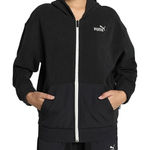 Puma  Full Zip Hoodie‎ Jacket Women's M Black Fleece Activewear Casual Photo 0