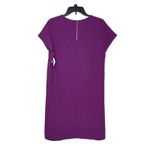 Chelsea28 Women's Shift Dress Stretch Crepe Short Sleeve Purple Medium NWT Photo 9