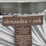 Alexandra & Oak Women's XL Black & White Tropical Boat Neck Bell Sleeved Dress Multiple Photo 6