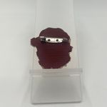 Vintage Cute Santa Claus Face Christmas Holiday Brooch Pin Festive Accessory Brown Photo 1