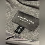 London Fog EUC  Grey Full Zip Up Hooded Coat with Pockets size 1X Photo 9