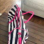 Victoria's Secret Striped Tote Bag with Pink Accents with tag Photo 1