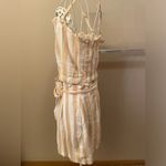 Hollister Two Piece Tank Top and Skirt Set, White and Gold Stripe, Size M Photo 2