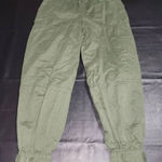 Urban Outfitters  Womens Green Utility Jogger‎ Pants Small - No Drawstring Photo 0