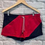 J.Crew NWT  Small Red & Navy Blue Colorblock Breatheable Nylon Shorts 1.5” inseam Photo 0