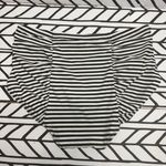 Torrid  Black and White Striped High-Waisted Bikini Bottom size 2 Photo 2