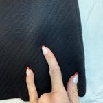 St. John  Patchwork Colorblock Knit Wool Twill Coat in Caviar Ruby Multi Large Photo 12