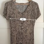 Brandy Melville  Cheetah Print Dress Size M Short Sleeve Photo 2
