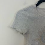 American Eagle AEO Celestial Baby Tee Gray Sun and Moon Graphic Size XS Women's Photo 1