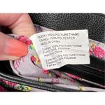 Betsey Johnson Black Leather Top Handle Satchel Crossbody Handbag Retails $100 Photo 8