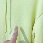 Aviator Nation  Neon Yellow Checkered Hoodie Sweatshirt Size XS Photo 4