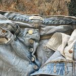 PacSun  Dad Jeans Straight Light Wash High Rise Distressed Women’s 24 Button Fly Photo 13