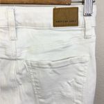 American Eagle  Outfitters White Distressed Ankle Jeans Size 0 Photo 6
