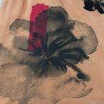 New York And Company  Peach Floral Blouse S Photo 1