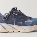 Hoka X FP Movement Clifton L Suede Sneakers Women’s Size 5.5 Ocean Blue Purple Photo 0